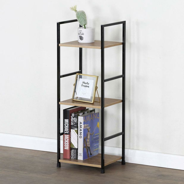 Regál Grecia (dub + černá)