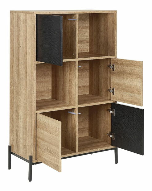 Regál Moiza (světlé dřevo)