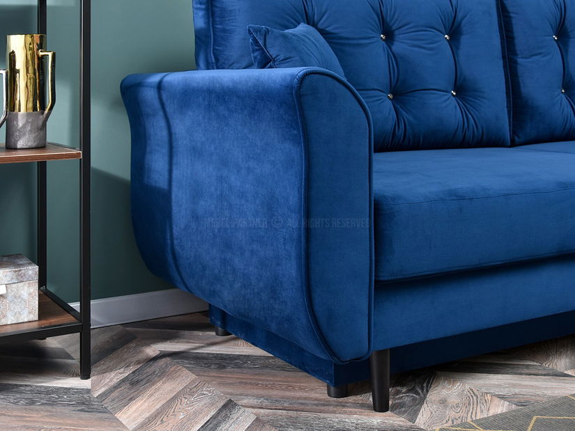 Pohovka dvousedačka Lirica (černá)