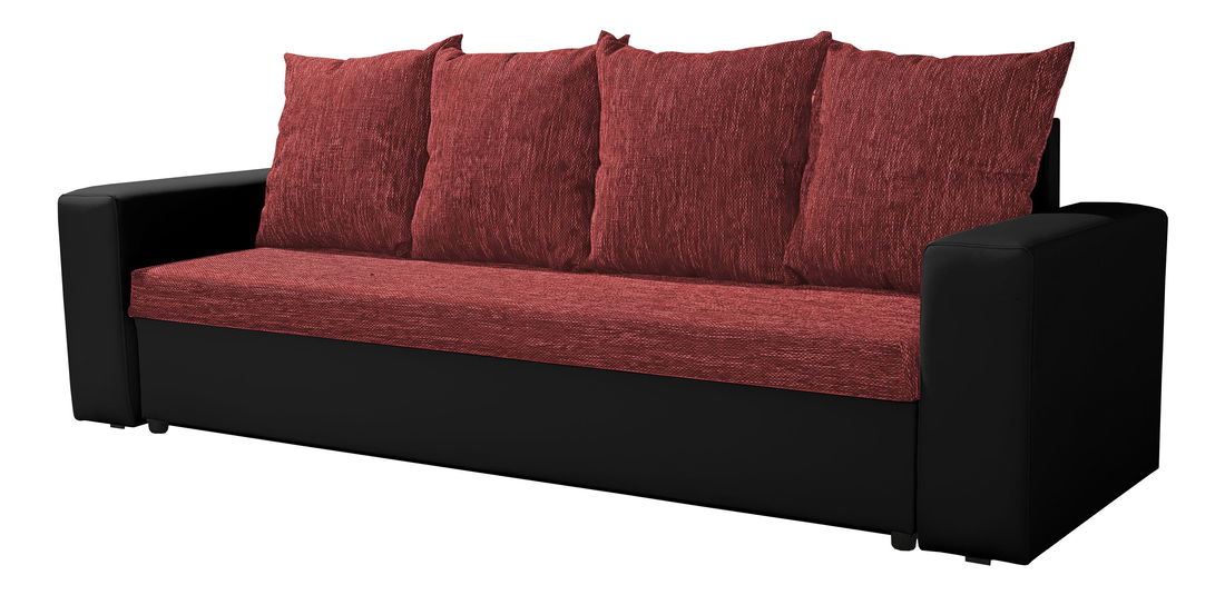 Pohovka Monarda (červená + černá) 