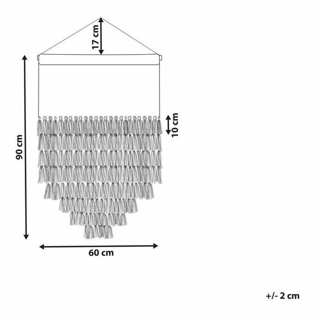 Nástěnná dekorace Taika (bílá)