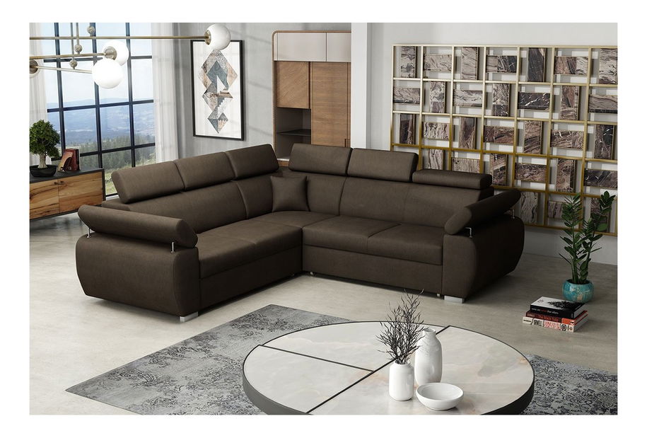 Rohová sedací souprava Linoria Maxi (světlobéžová)