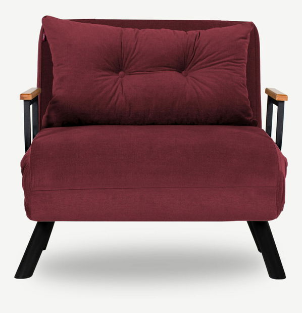 Rozkládací křeslo Sandy (bordó)