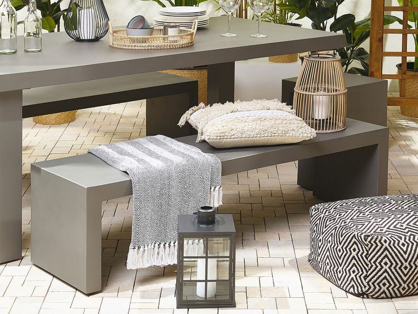 Zahradní lavice TONUTO (šedá)