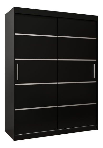 Šatní skříň 150 cm Verika 1 150 (černá)