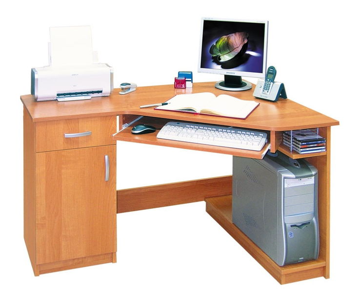 Rohový PC stolek Karino L / P