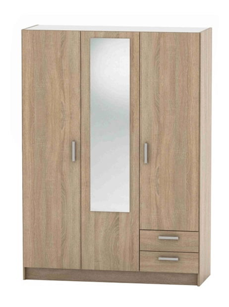 Šatní skříň BE07-001-00 Breanna 7 (dub sonoma)