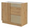 Dolní kuchyňská skříňka Arryn 105 DN 1F BB (dub artisan + lesk cappucino)
