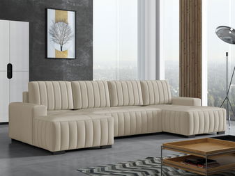 Rohová sedací souprava U Presto U (světlobéžová)