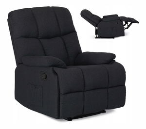 Polohovací křeslo Repraducida (černá)