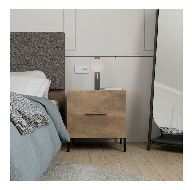 Noční stolek Kiran 1 (ořech)