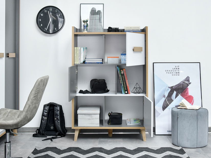 Obývací stěna Semivacias 01 (bílá)