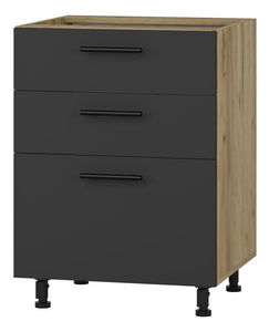 Dolní kuchyňská skříňka Verlene 60/82 (antracit)