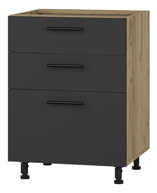 Dolní kuchyňská skříňka Verlene 60/82 (antracit)