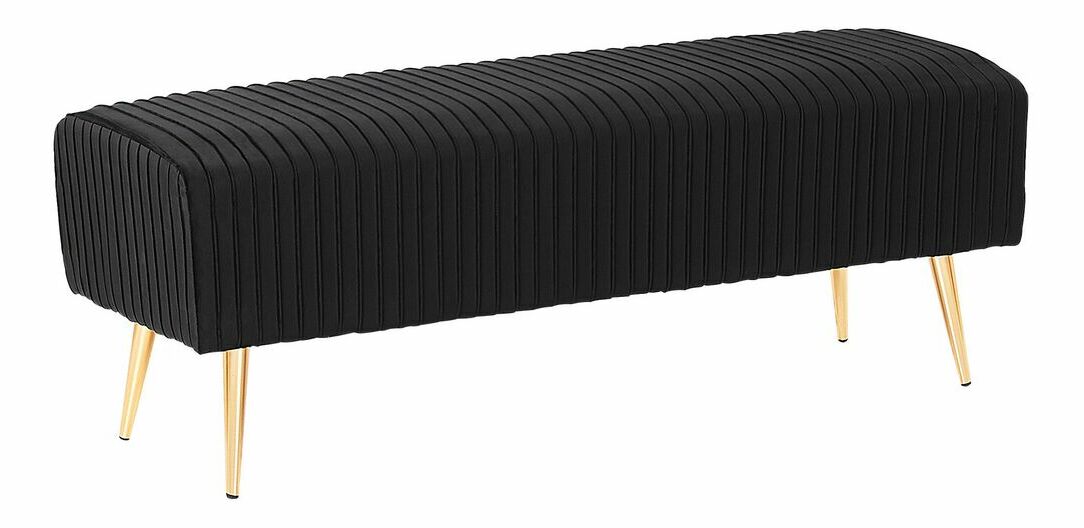 Lavice PETERSNE (textil) (černá)