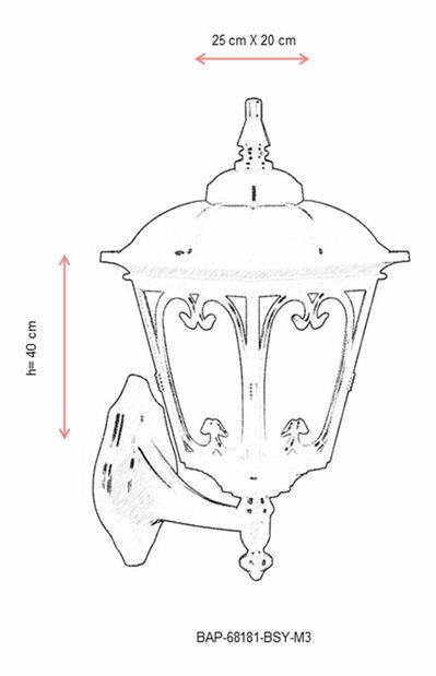 Venkovní nástěnné svítidlo Benny (černá)