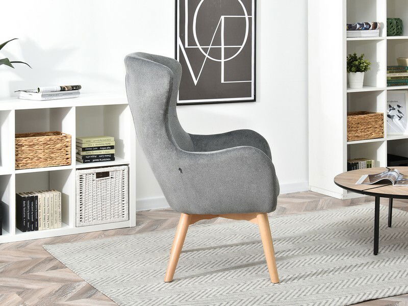 Křeslo Léto (šedá + buk)