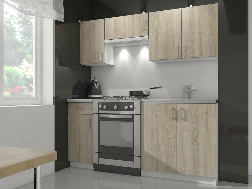 Horní kuchyňská skříňka Lula W40 H720 (bílá + dub sonoma)