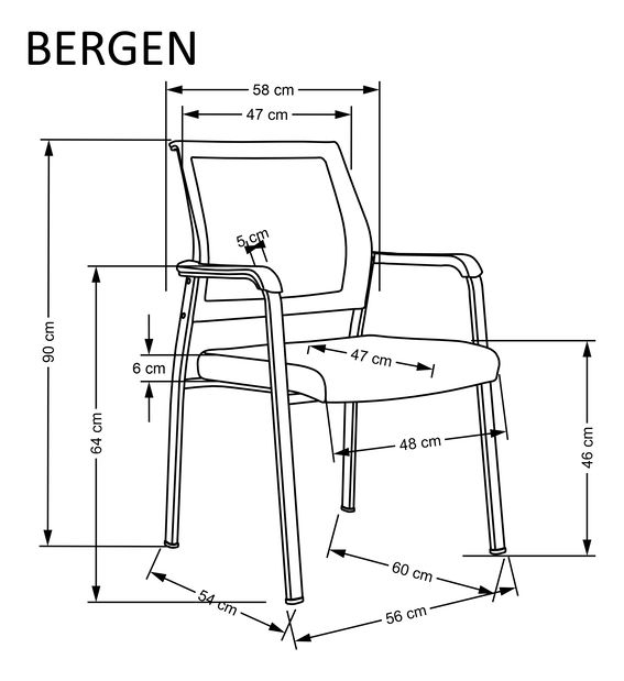 Kancelářská židle Bergenia
