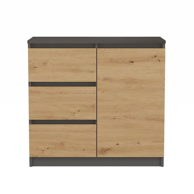 Komoda Musecalo 12 (antracit + dub artisan)