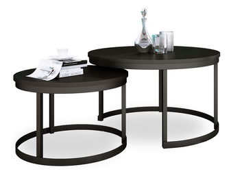 Set 2 ks. konferenčních stolků Otir (černá + černá)