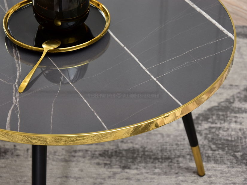 Konferenční stolek Zoya Xl (grafit + černá)