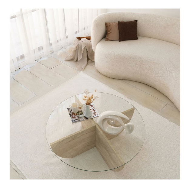 Konferenční stolek Lost (travertin)