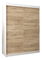 Šatní skříň 150 cm Toki (Bílá matná + Dub sonoma)