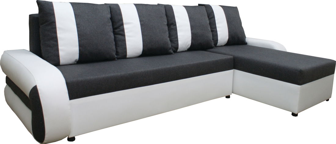 Rohová sedací souprava Tagy tmavě šedá (P)