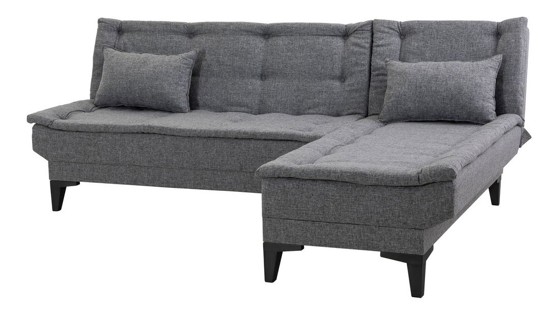 Rohová sedačka Santic (tmavě šedá)