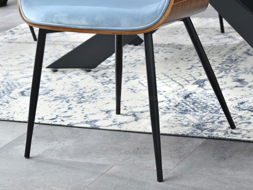 Židle Rolf K (modrá + černá)