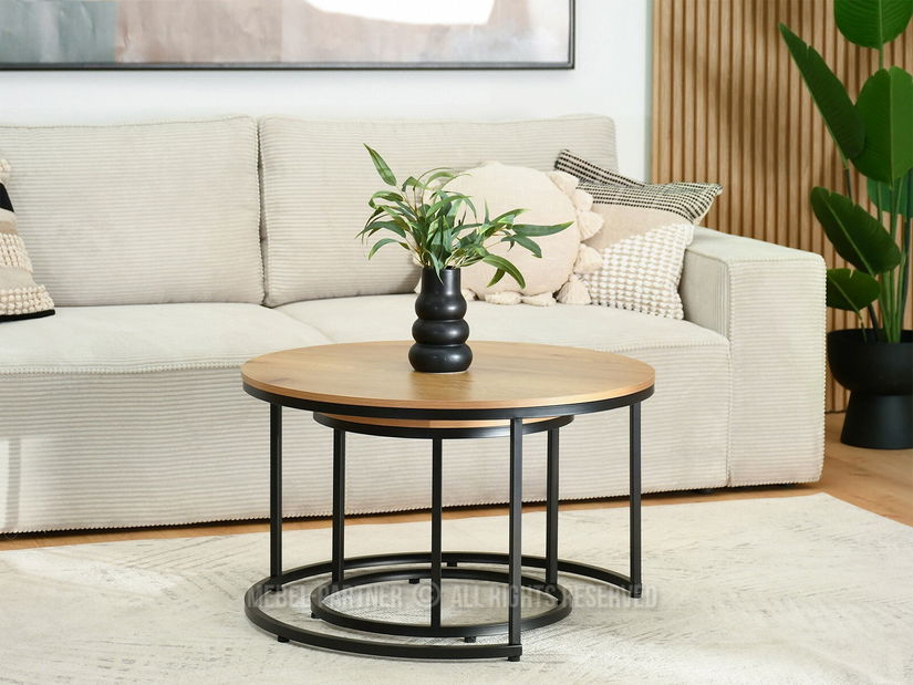 Konferenční stolek Klara (dub + černá)