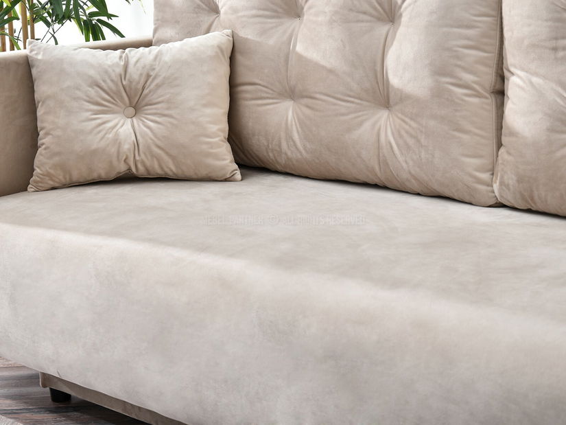 Pohovka dvousedačka Mastil (béžová + černá)