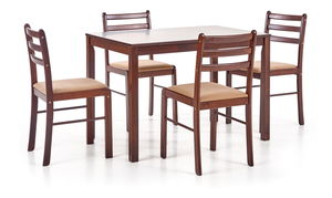 Jídelní stůl Sikon (tmavé dřevo)