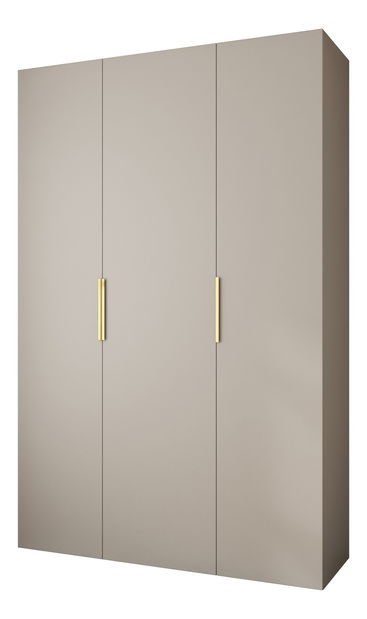 Šatní skříň 160 cm Carmela 40-4 (kašmír + zlatá)