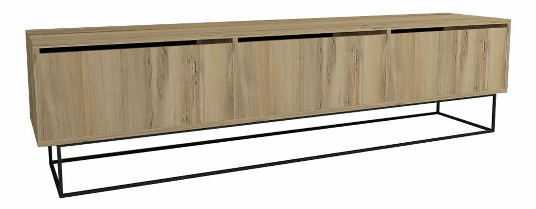 TV stolek/skříňka Kristine 180 (Přírodní + Černá )