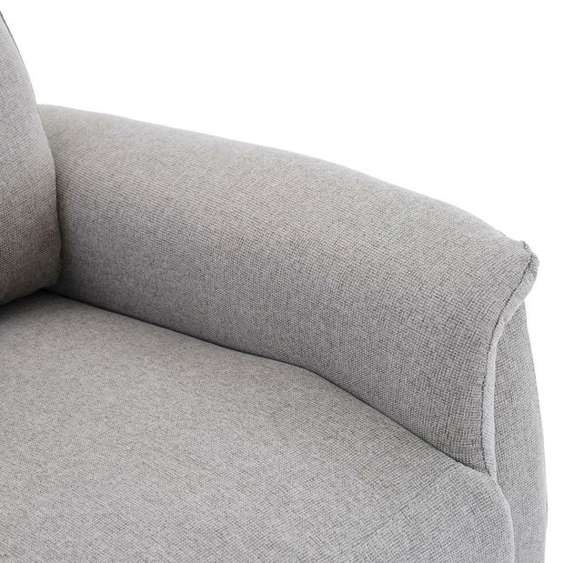 Polohovací křeslo Temor (světle šedá)