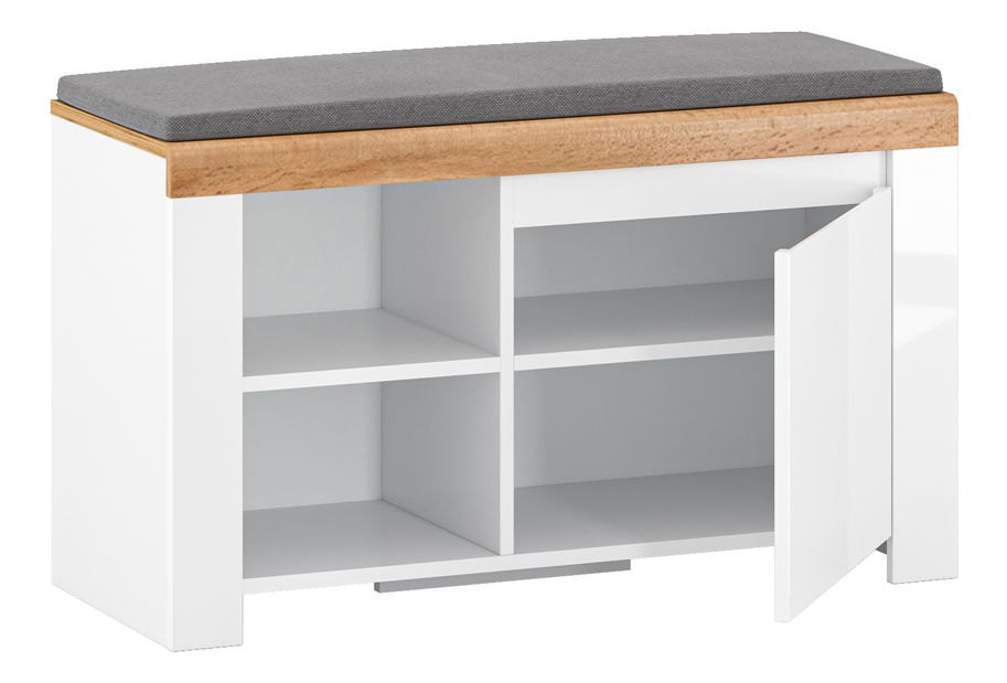 Botník Vina (bílá + dub wotan)