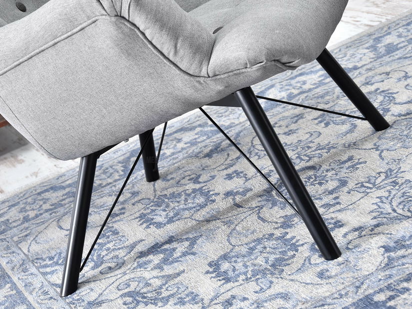 Relaxační křeslo Dawntawn (šedá + černá)