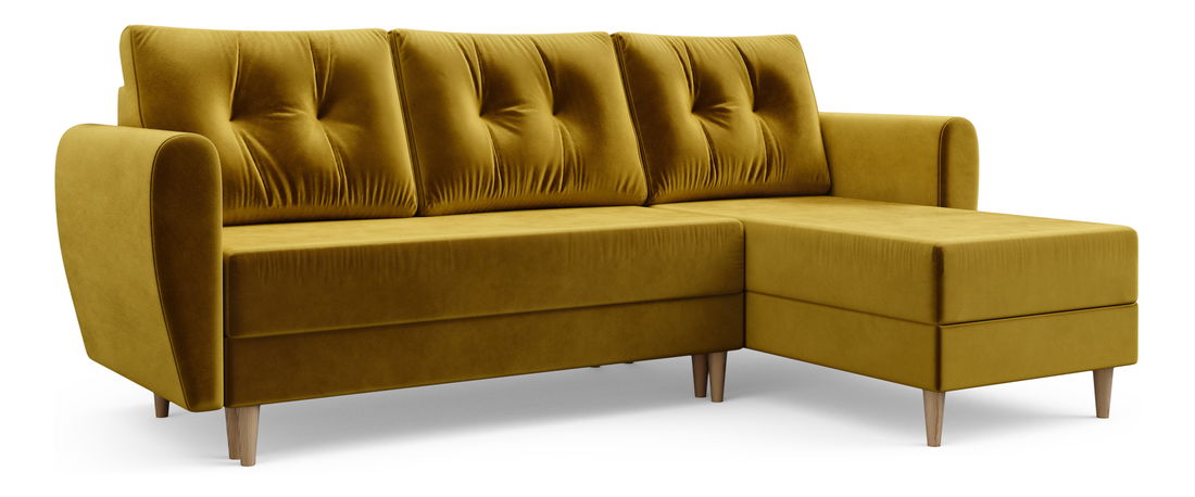 Rohová sedací souprava Palermo (medová) (P)