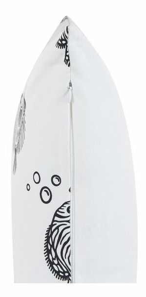 Sada 2 ozdobných polštářů 45 x 45 cm Twed (bílá)