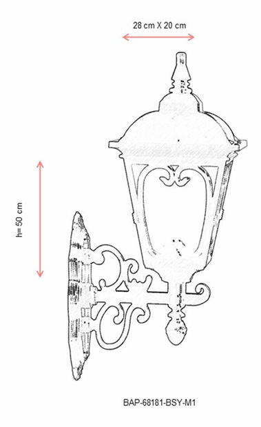 Venkovní nástěnné svítidlo Dawn (černá)