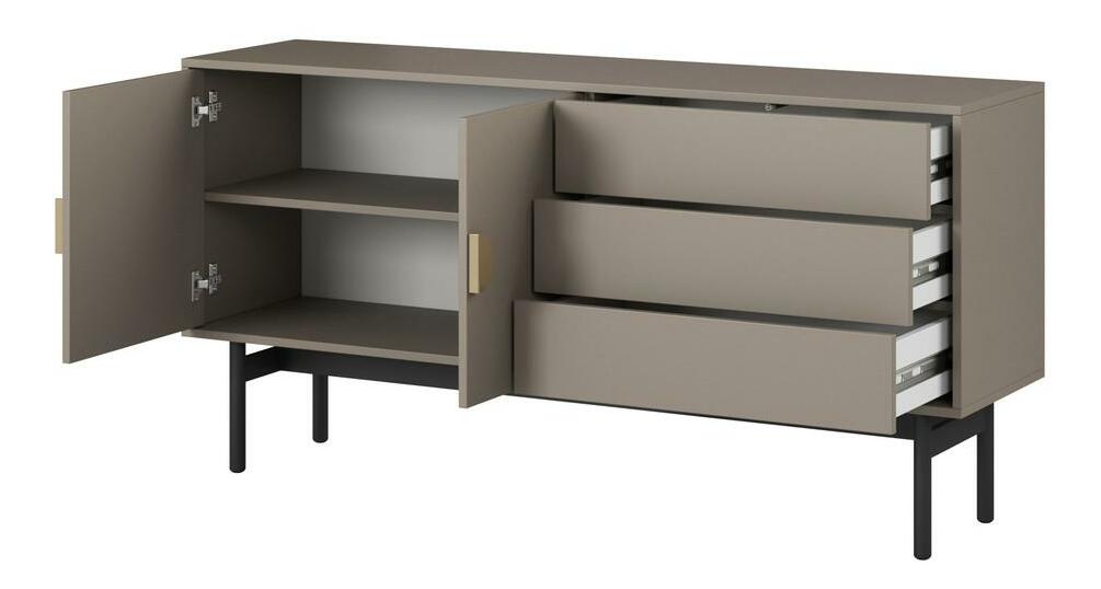 TV skříňka/stolek Stellia S1 (cappuccino + černá)