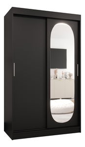 Šatní skříň 120 cm Ronny (černá)