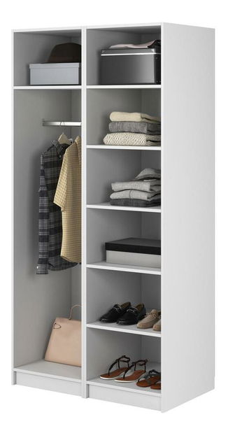 Šatní skříň Forry III (bílá)