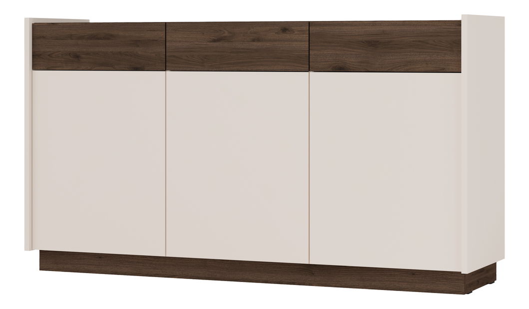 Komoda Kabal (béžová + ořech tmavý)