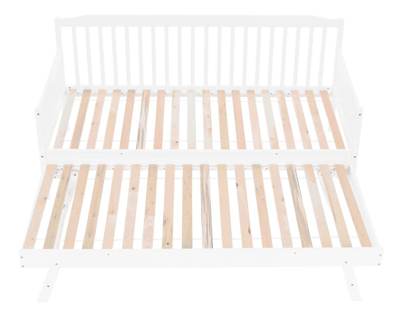 Dětská rozkládací postel 90 cm Pazzan (bílá) (s roštem)