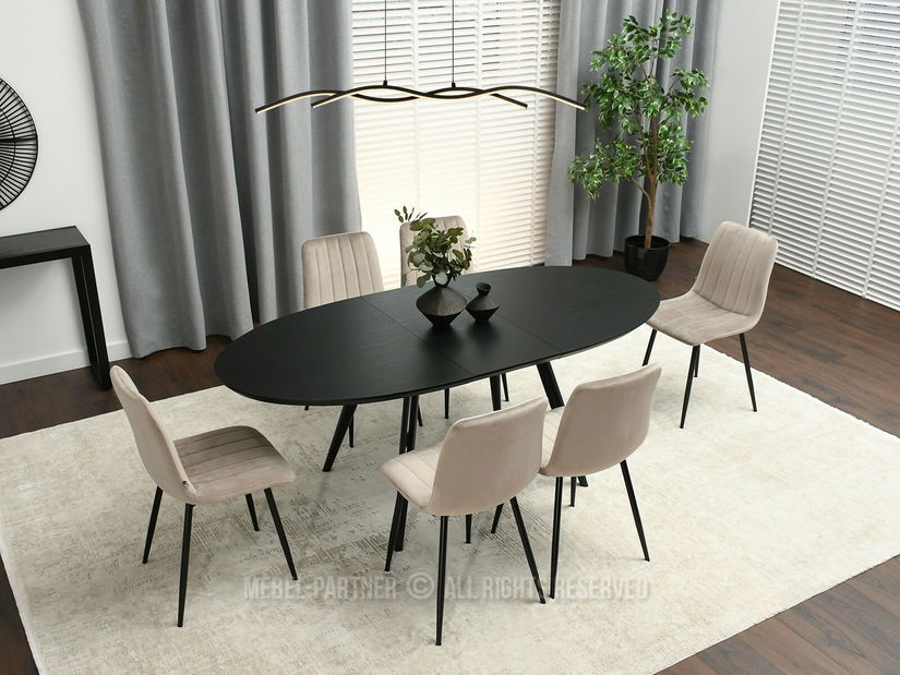 Židle Mia (béžová + černá)