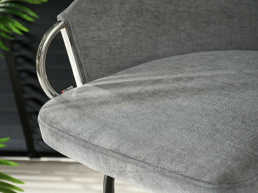 Barová židle Clorax (šedá + černá)