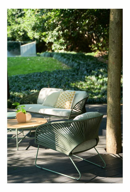 Zahradní set Neavetaora 2 (šedá + zelená)